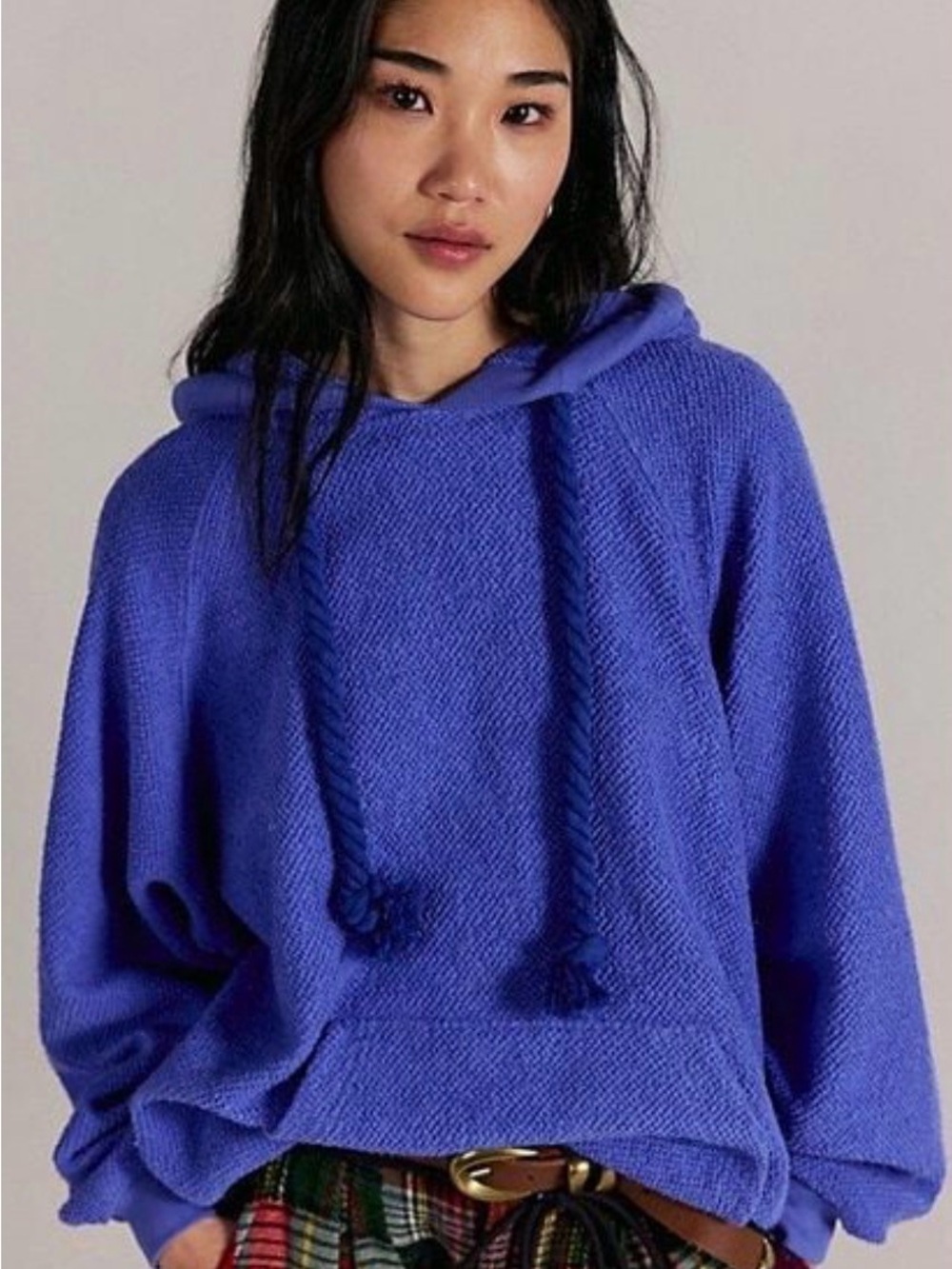 NWT We The Free Looped in Hoodie Sweater in Blue Iris *SOLD OUT color*